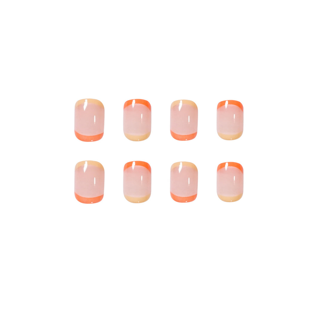 Elegant Nail Art with Bright Tips Kalsten
