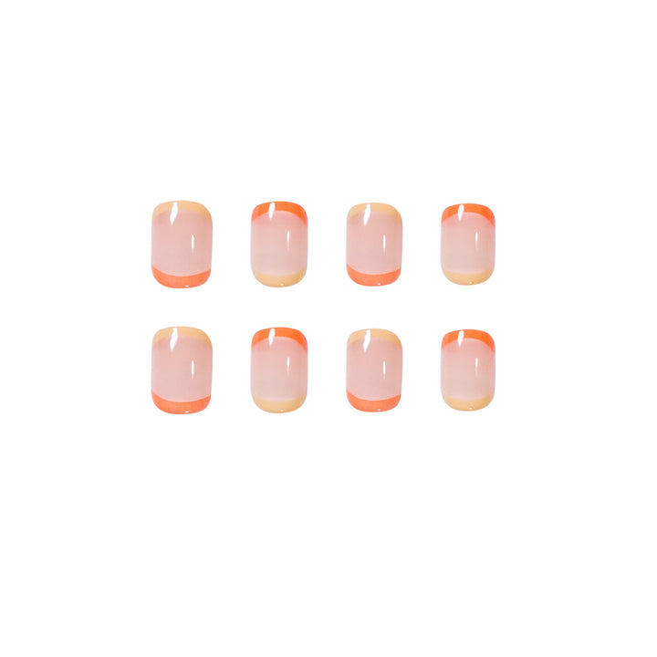 Elegant Nail Art with Bright Tips Kalsten