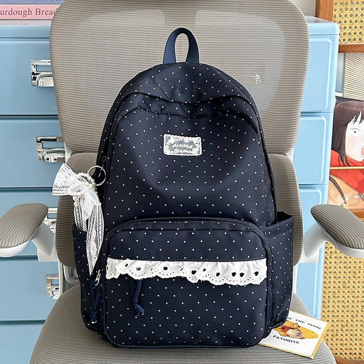 Charming Polka Dot School Backpack Kalsten