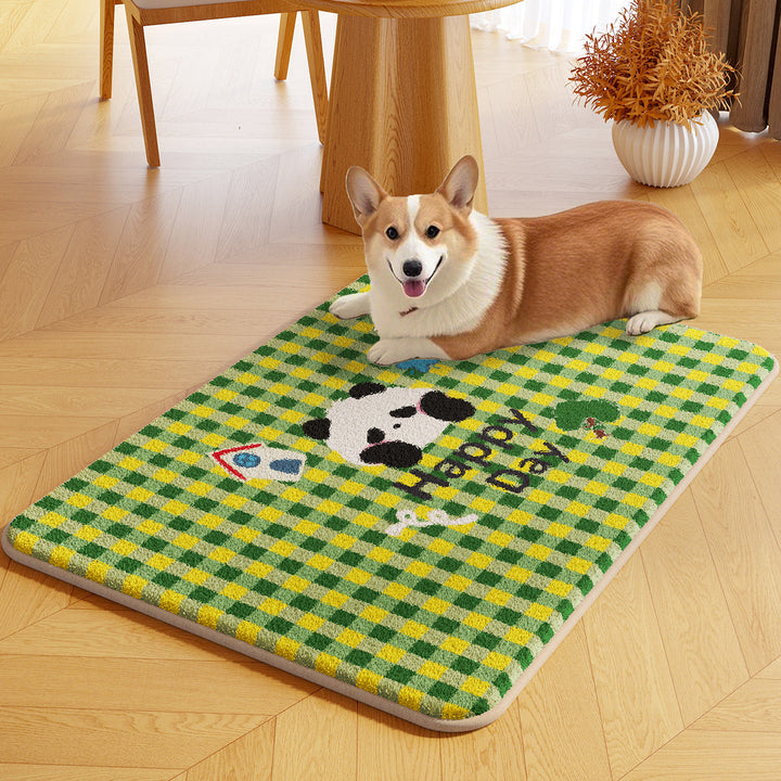 Cute Bear-Shaped Plush Area Rug