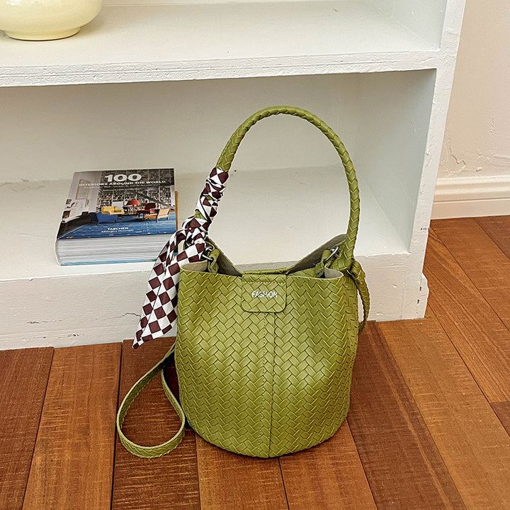 Woven Bucket Handbag