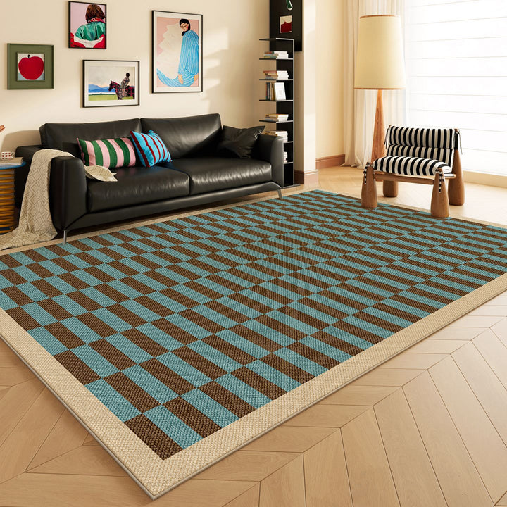 Soft Checkered Area Rug Kalsten