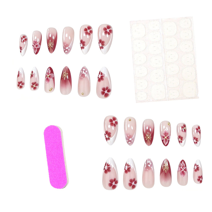 Artistic Floral Acrylic Nail Extensions Kalsten 1789915666