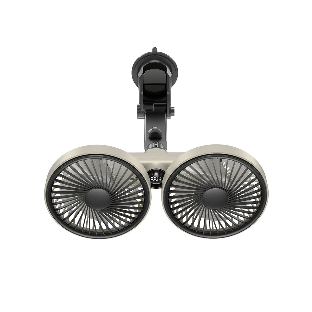 Unisex double fan with digital speed display Kalsten