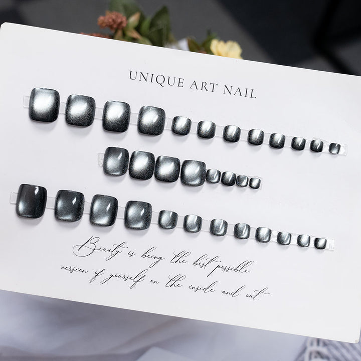 Elegant Metallic Nail Art