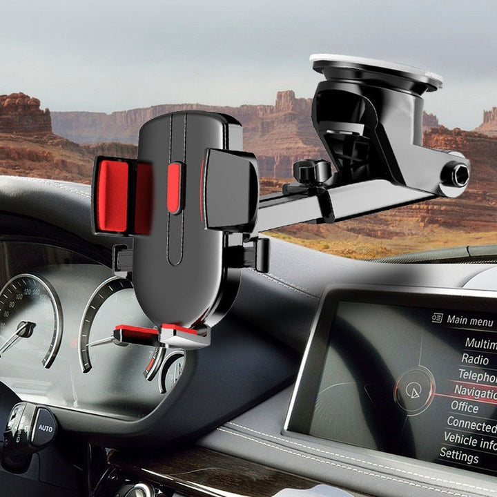 adjustable telescopic universal car phone holder with three hundred sixty degree rotation and strong suction Kalsten