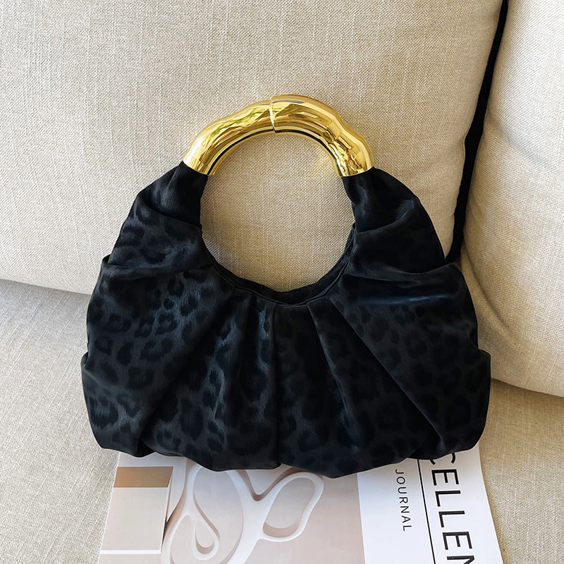 Modern Pleated Handheld Tote Bag