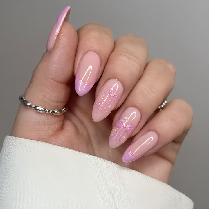 Elegant Butterfly Design Press-On Nails Kalsten