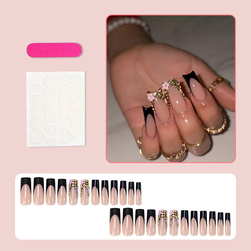 Artificial nail set with glamorous accents and fashionable design Kalsten