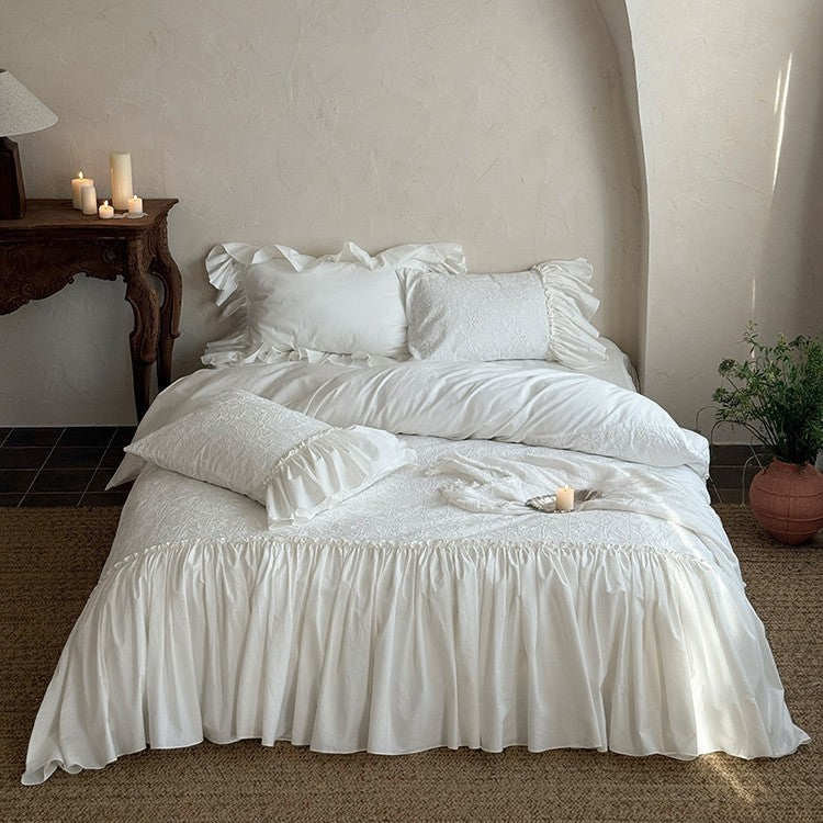 Cotton muslin bedding set