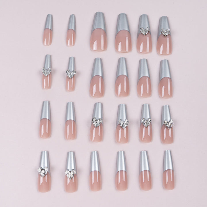 Decorative Rhinestone Press-On Nail Art