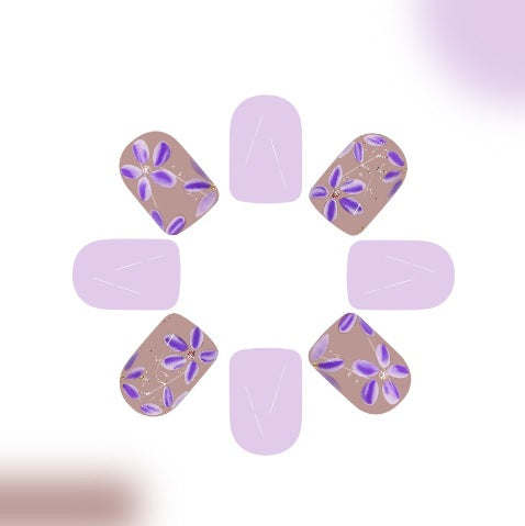 Floral Gel Nail Art Kalsten