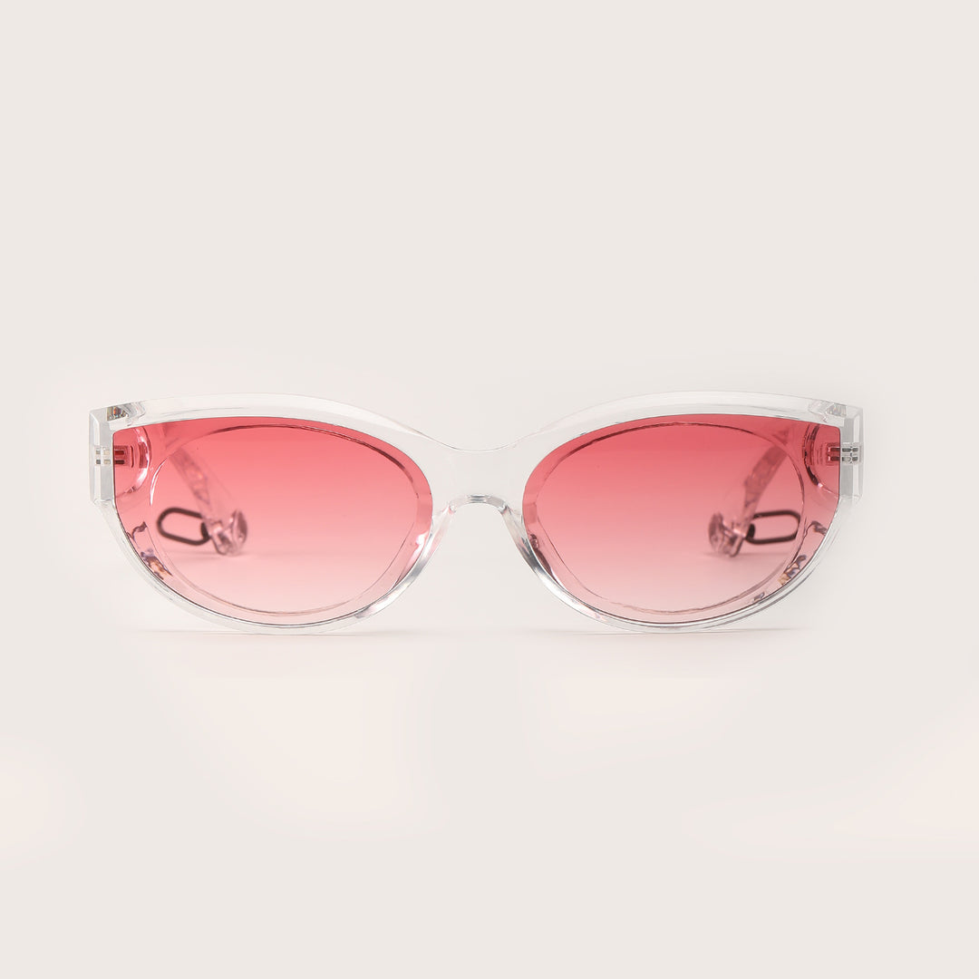 Women's fashionable sunglasses with transparent frame and UV protection Kalsten