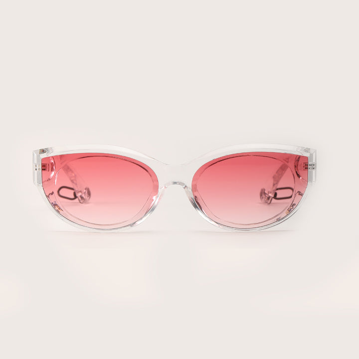 Women's fashionable sunglasses with transparent frame and UV protection Kalsten