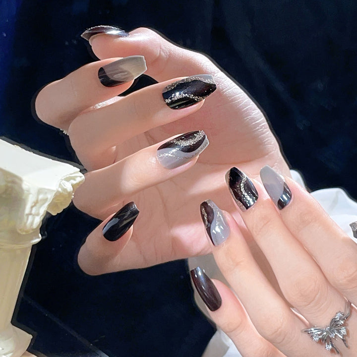 Sparkling Gradient Press-On Nail Set