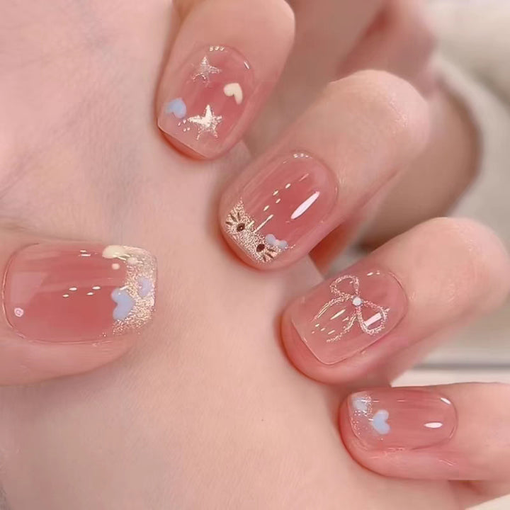 Creative Cat-Themed Press-On Nail Art Kalsten