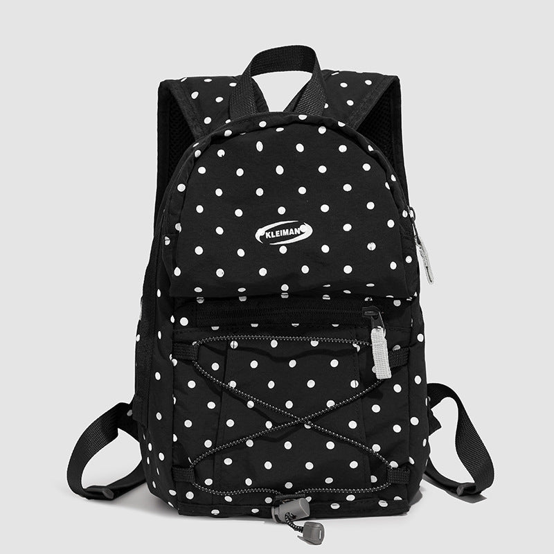 Trendy Polka Dot Casual Backpack Kalsten