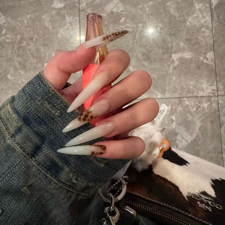 Artistic Long Stiletto Nail Enhancements Kalsten