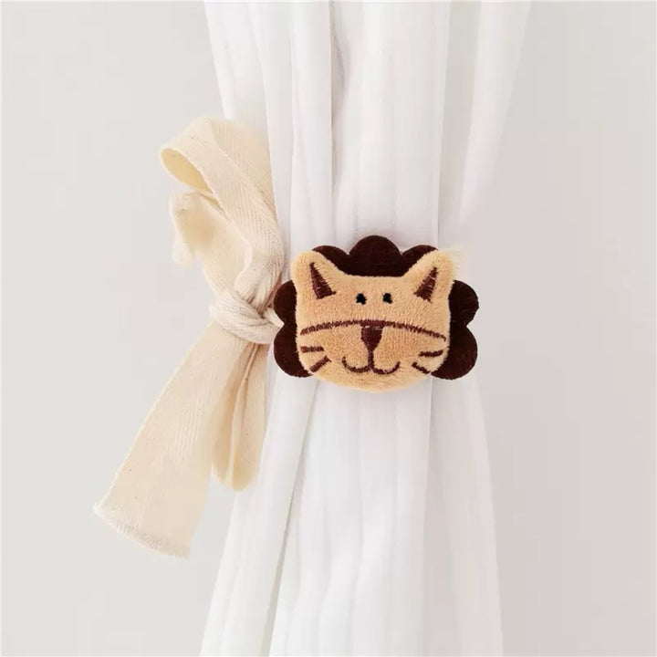 Decorative Lion Appliqué Curtain Tieback