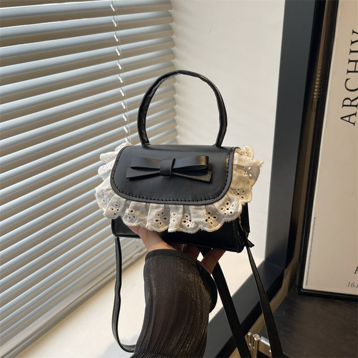 Elegant Ruffled Bow Crossbody Handbag Kalsten
