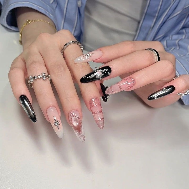 Artistic Press-On Nail Art Extensions