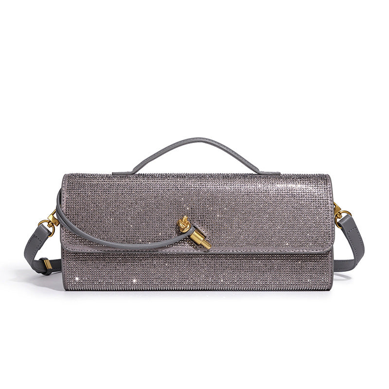 Elegant Rhinestone-Embellished Evening Clutch Kalsten