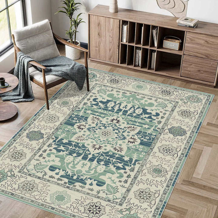 Geometric Pattern Area Rug Kalsten