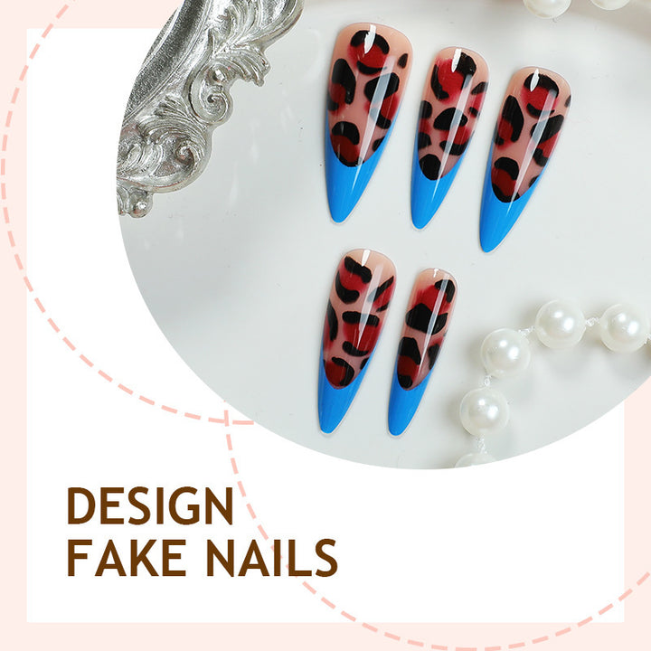 Creative nail art set with leopard details Kalsten