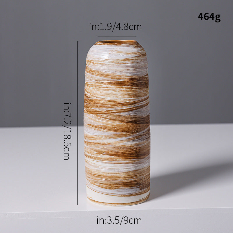 Artistic Spiral Design Ceramic Vase Kalsten