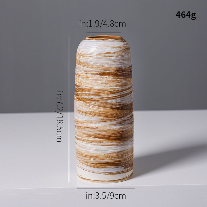 Artistic Spiral Design Ceramic Vase Kalsten