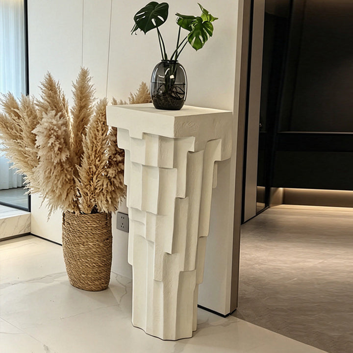 Sculptural Geometric Side Table
