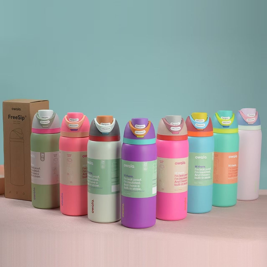 Double-Wall Vacuum Insulated Stainless Steel Travel Bottle With Flip Straw Leakproof Lid And Character Print