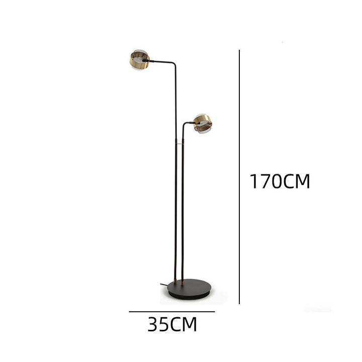 Modern Adjustable Dual-Head Floor Lamp