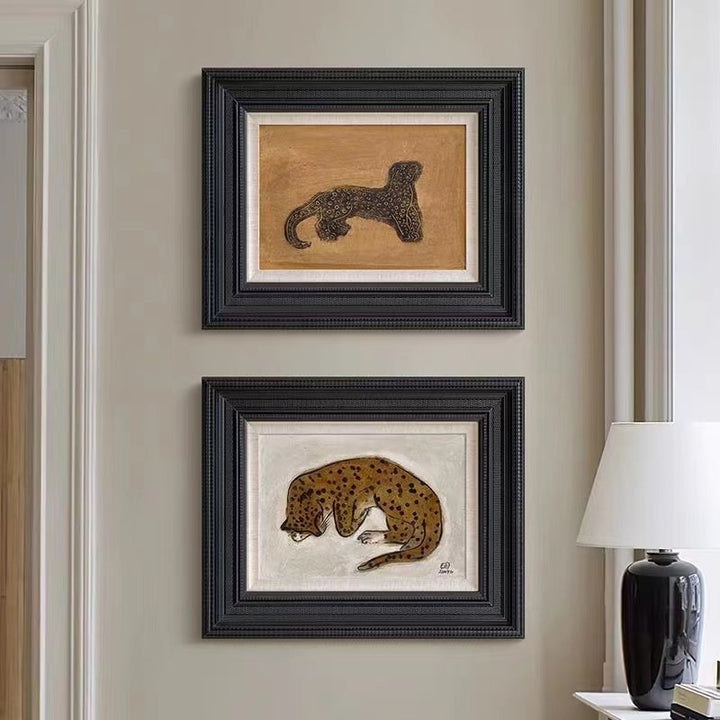 Artistically Made Animal Print Framed