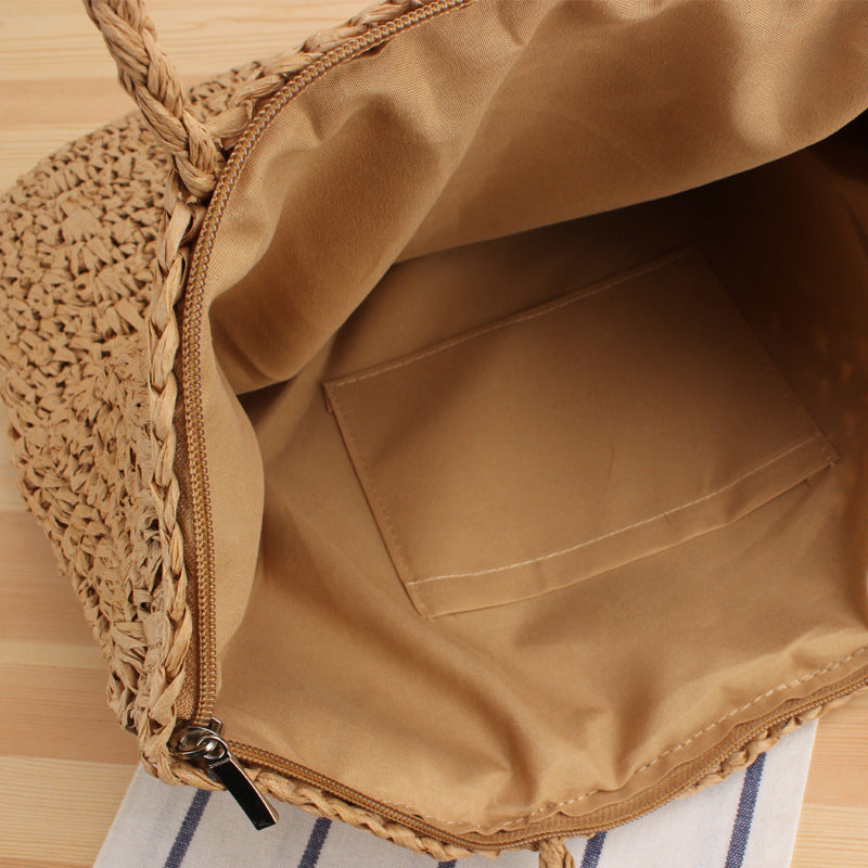 Hand-knotted straw bag Kalsten