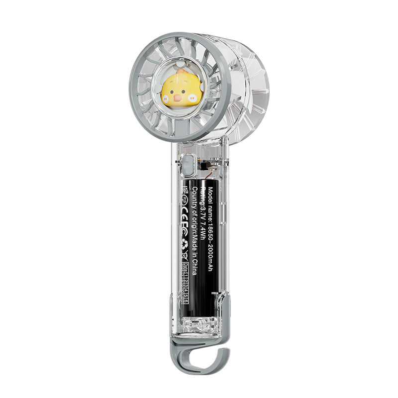 Women portable mini-hand fan with LED mood light Kalsten