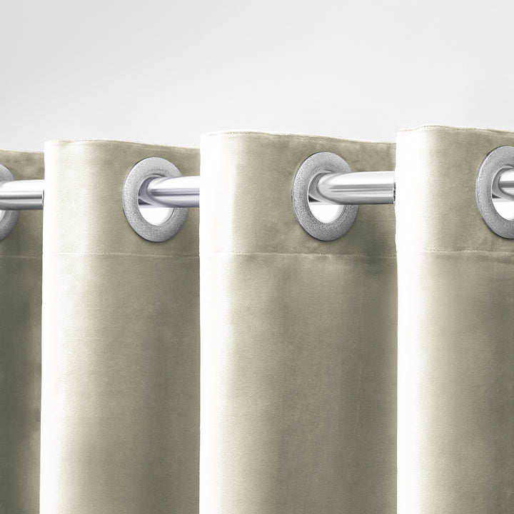 Velvet Grommet Top Curtain Kalsten