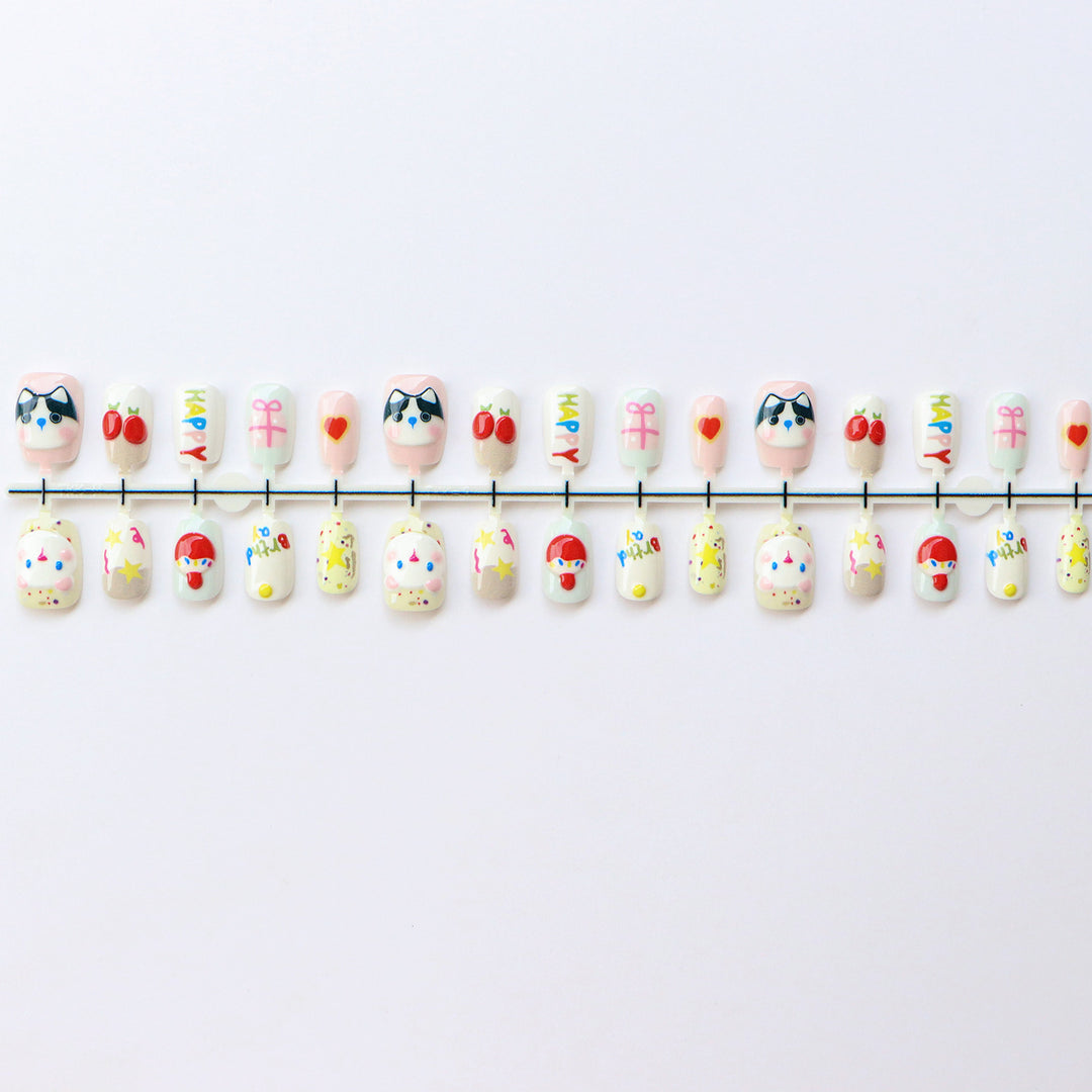 Fun Thematic Press-On Nail Set