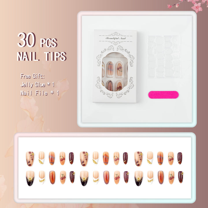 Artistic Multi-Design Press-On Nail Art Set