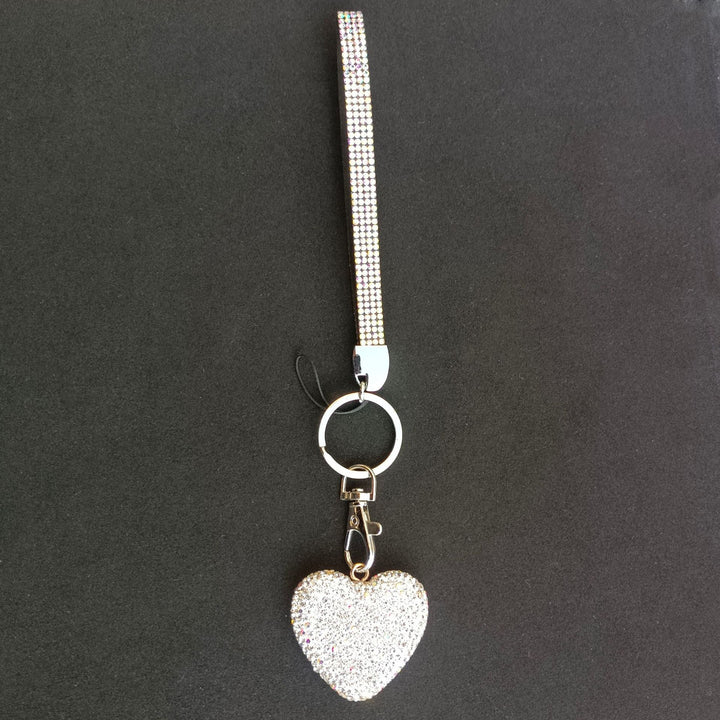 Rhinestone Heart Keychain Kalsten