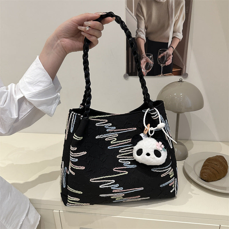Quilted Decorative Shoulder Bag Kalsten