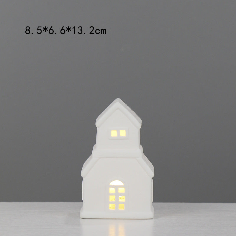 Decorative House-Shaped Ceramic Night Light Kalsten