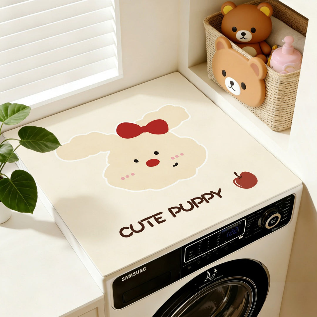 Cartoon Cat-Themed Laundry Table Cover