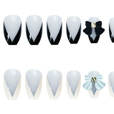Creative Floral Accent Press-On Nail Set