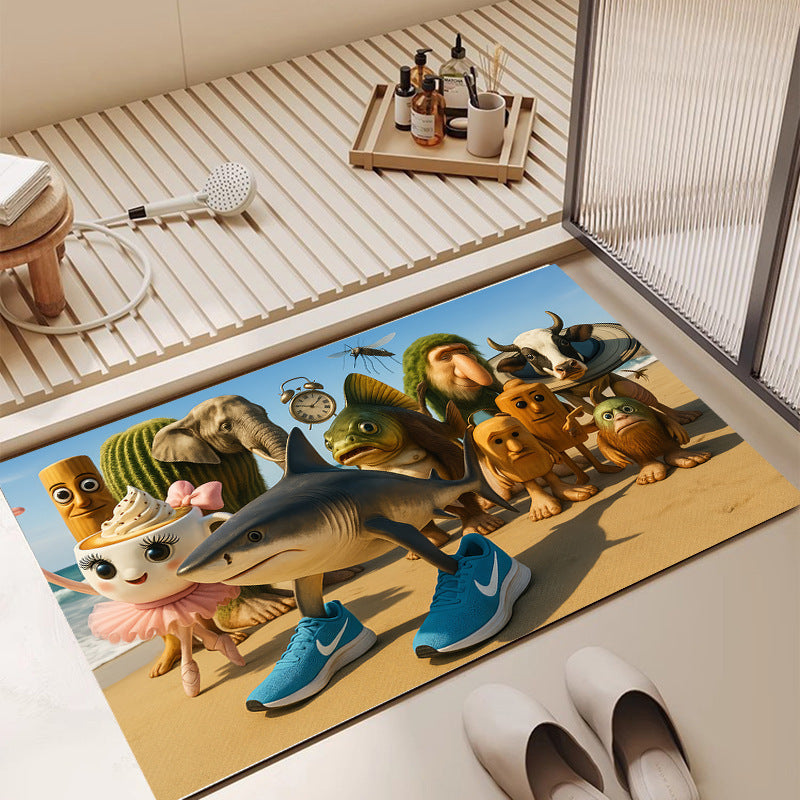 Cartoon Character Runner Mat for Home Floor Decor