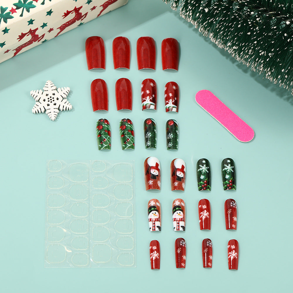 Festive artificial nails with Christmas motifs Kalsten