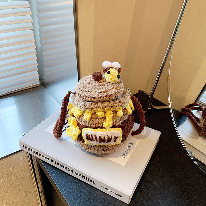 Fun Crochet Honey Jar Mini Bag