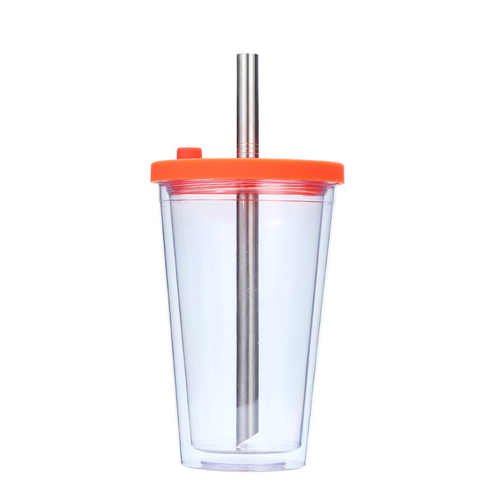 Women's High-Quality Drinking Cup with Integrated Stainless Steel Straw Kalsten