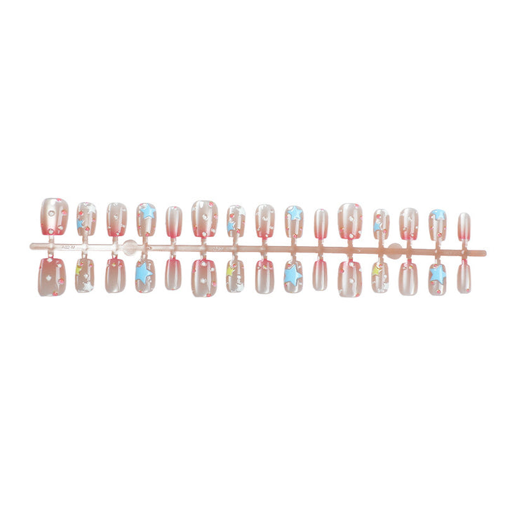 Playful Whimsical Themed Press-On Nail Art Set