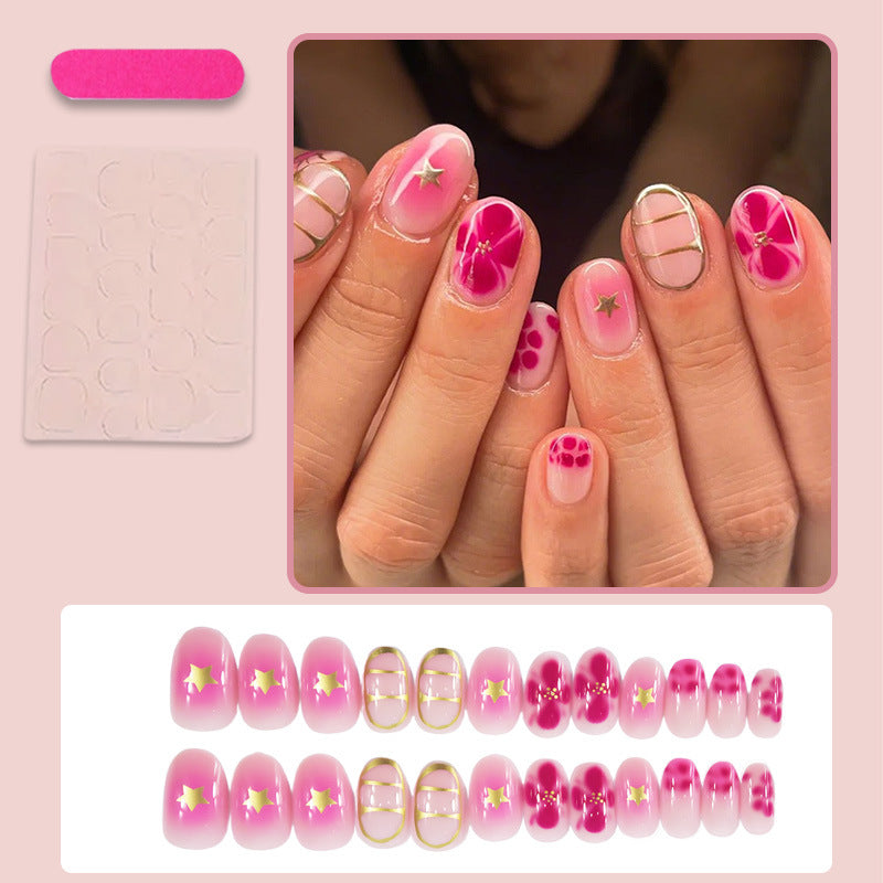 Artifical nails with elegant flower design Kalsten